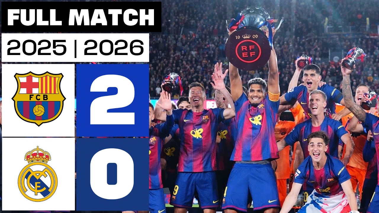 FC Barcelona 2 - 0 Real Madrid 2025/26 PARTIDO COMPLETO