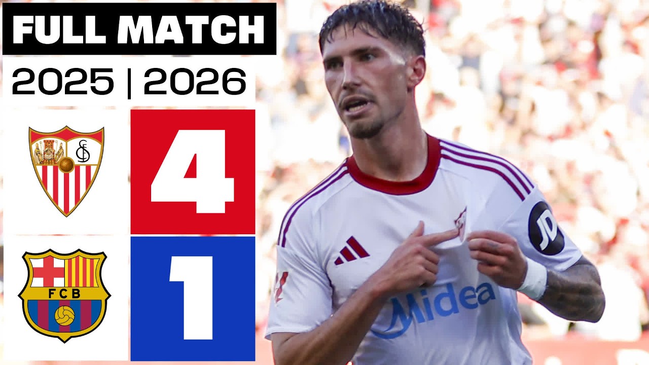 Sevilla FC 4 - 1 FC Barcelona 2025/26 PARTIDO COMPLETO