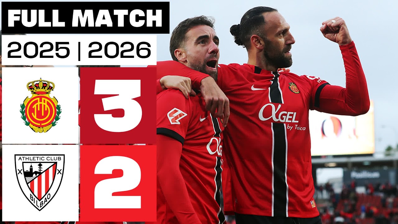 RCD Mallorca 3 - 2 Athletic Club 2025/26 PARTIDO COMPLETO