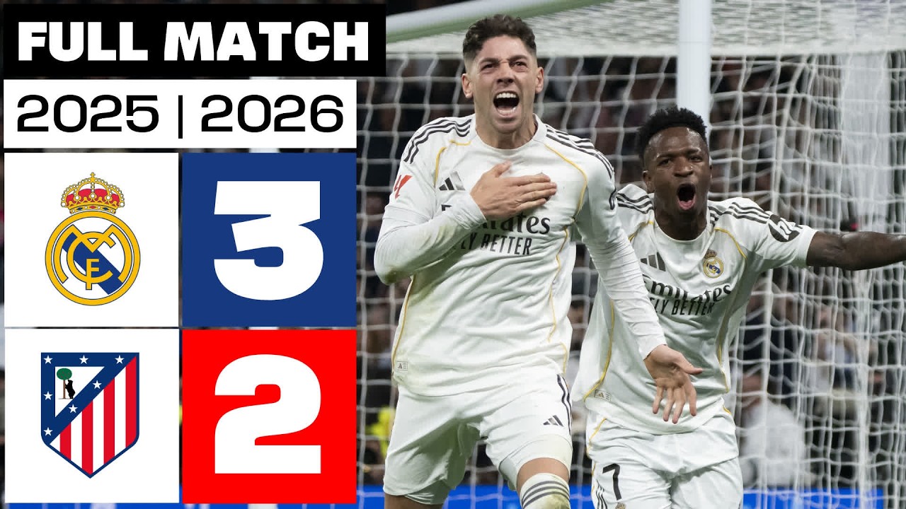 Real Madrid 3 - 2 Atlético de Madrid 2025/26 PARTIDO COMPLETO
